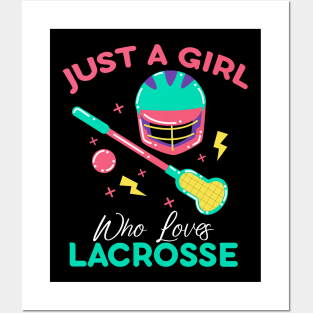 Just A Girl Who Loves Lacrosse Posters and Art